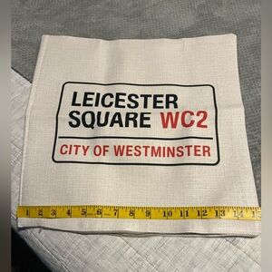 London themed pillow cover